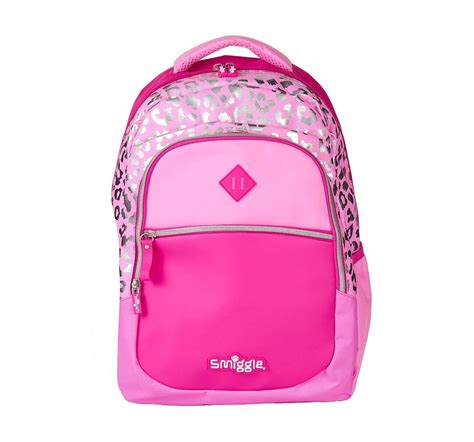 Shop Smiggle Block Backpack - Leopard Print Bags for Kids age 3Y+ (Pink ...