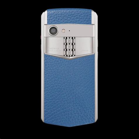 VERTU ASTER P BAROQUE Calf Navy Blue Mobile Phone – astore.in