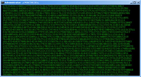 Matrix Code in Cmd 的图像结果