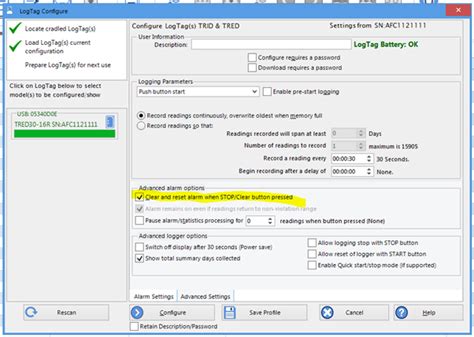 Image result for LogTag Alarm