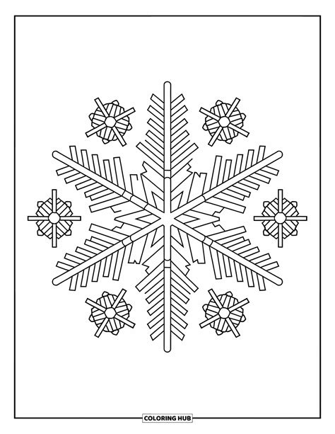 105+ Snowflake Coloring Pages for Kids & Adults (Free Printable PDFs)