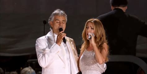 Andrea Bocelli Invites Celine Dion for This Duet. Watch the Crowd's ...