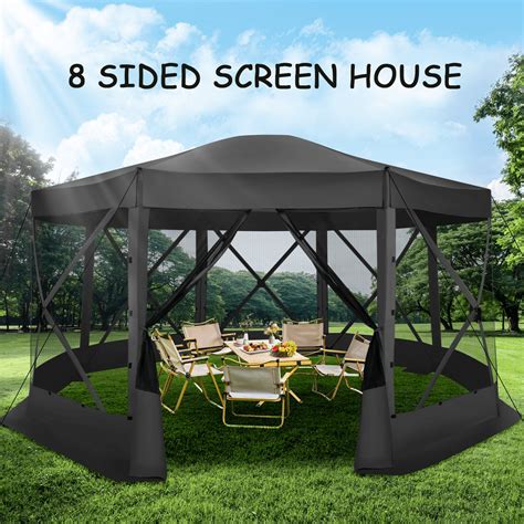 COBIZI Extra Large Gazebo 15x15 Pop-Up Canopy Tent with Mosquito ...