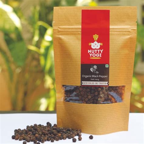 Nutty yogi organic black pepper | Indian Spices | Healthy & Natural ...