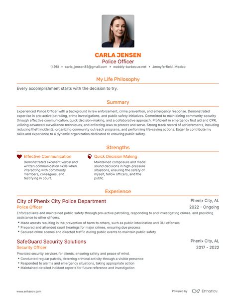 3 Successful Police Officer Resume Examples And Writing Tips for 2024