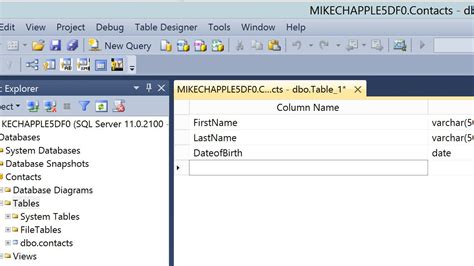 How to Create a Table in SQL Database Using Query 2019 的图像结果