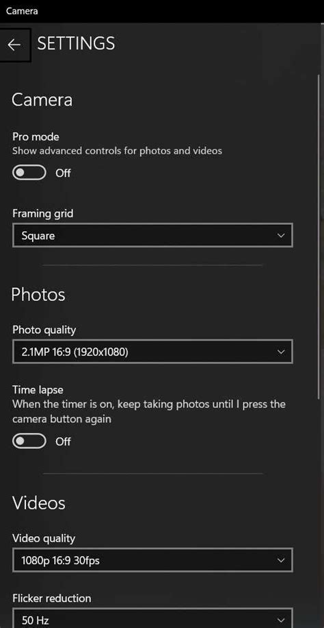 Windows Camera Control App 的图像结果