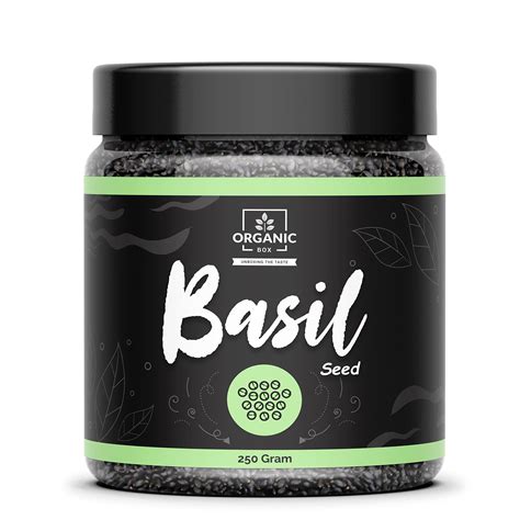 Organic Box Raw Basil Seeds for Weight Loss | Sabja Seed, Takmuria ...