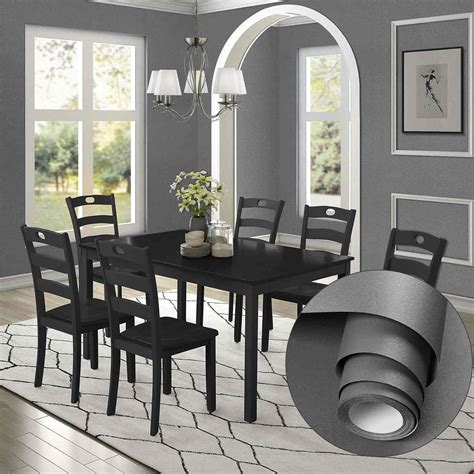 Buy Grey Wallpaper 15.7in X 118in Solid Grey Wallpaper Matte Grainy ...