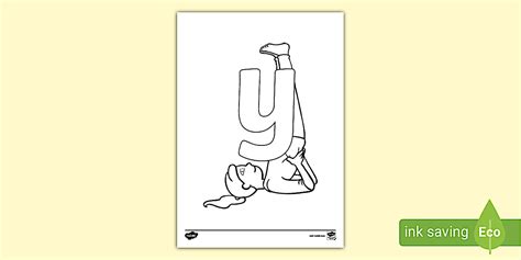 Letter Y Colouring Page | Primary Resources | Twinkl