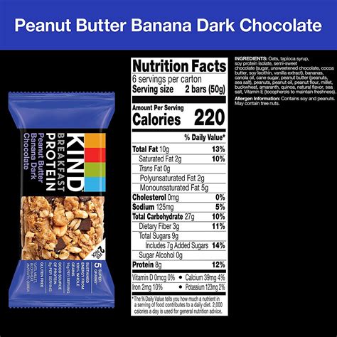 KIND Breakfast Snack Bar - Peanut Butter Banana Dark Chocolate - Gluten ...