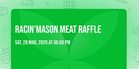 Racin’Mason Meat Raffle , Polish Falcons Society of Depew, N.Y., 28 ...