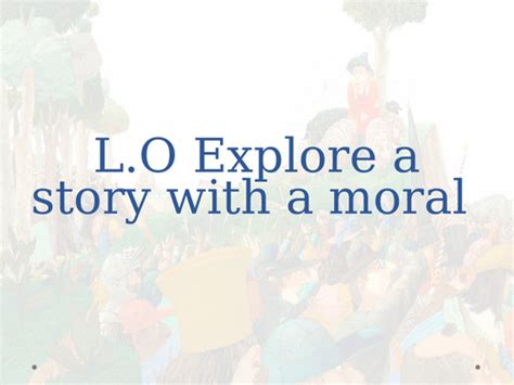 Image result for Lesson or Moral Example Picture