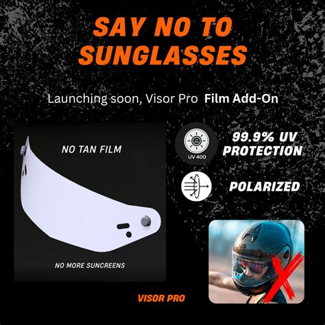 Visor Pro – Reusable Helmet Visor Tear-Off Film | Clear Vision