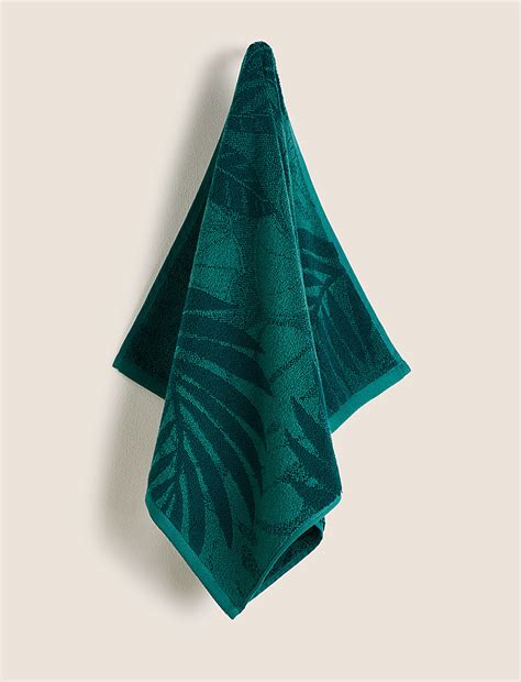 Buy Pure Cotton Palm Print Towel at Marks & Spencer