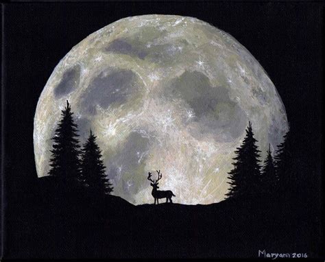Moon Painting Acrylic
