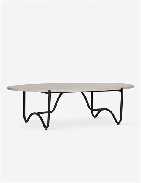Peggy Outdoor Oval Coffee Table by Sarah Sherman Samuel,Natural ...