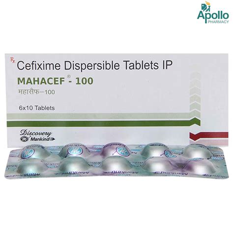 Mahacef 100 mg Tablet 10's Price, Uses, Side Effects, Composition ...