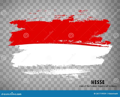 Flag of Hesse from Brush Strokes. Federal Republic of Germany Stock Vector - Illustration of ...
