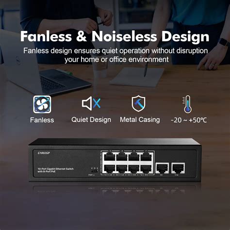 YuLinca 10 Port Gigabit PoE Switch, 8 Port Gigabit India | Ubuy