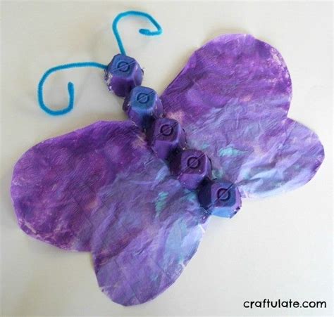 Egg Carton Butterfly Craft - Craftulate