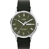 TIMEX Waterbury Traditional Analog Watch for Man with Black Round Dial ...