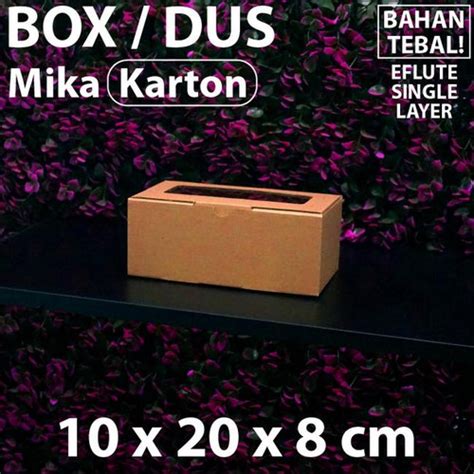 Jual dus karton kaca 10 x 20 x 8 cm - box coklat - cake atau hampers ...