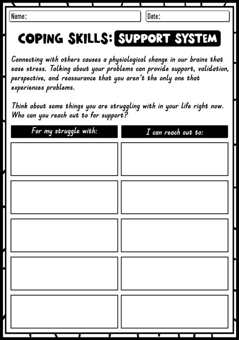 Coping Skill Worksheets