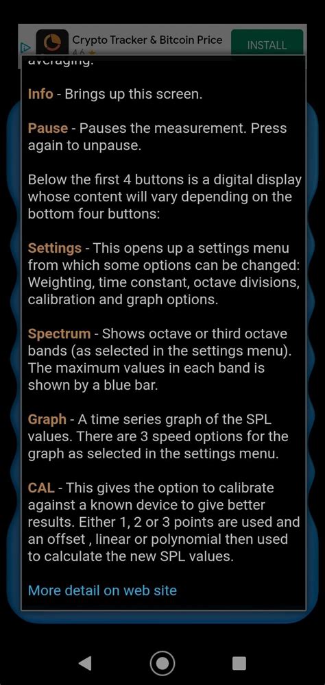 Android SPL Meter Test 的图像结果
