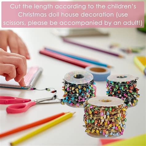 Buy Dollhouse Christmas Lights Fake Light String Dollhouse Christmas ...