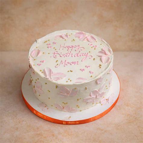 Pink Petals Theme Designer Cake | Customizable Designer Cake – Choko La