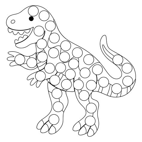Dot Art Coloring Pages For Children