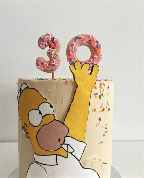 Homer Simpson 30th birthday cake | Simpsons kuchen, Geburtstagskuchen ...