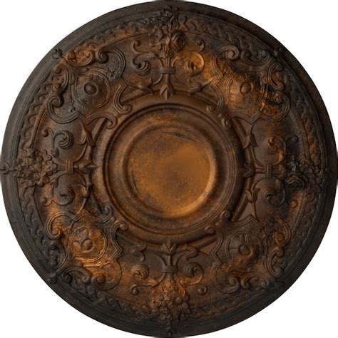 Ekena Millwork Oslo 28.125-in W x 28.125-in L Rust Polyurethane Ceiling ...