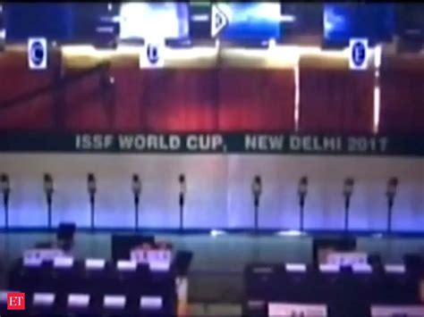 Delhi: Shooting World Cup lights go off during final - The Economic ...