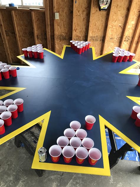 I made a 16 person beer pong table : r/DrinkingGames