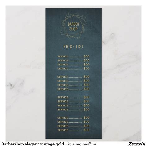 Barbershop menus – Artofit
