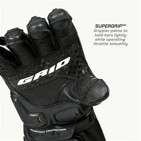Viaterra Grid MK3 Full Gauntlet Leather Riding Gloves – PowerSports