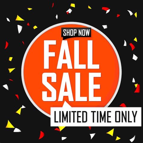 Herbst-Reduzierungs-Poster-Design-Vorlage-Banner-Angebot des Ladens ...