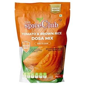 The Spice Club Tomato & Brown Rice Dosa Mix 500g - 100% Natural, No ...