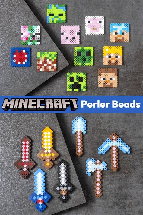 Image result for Minecraft Tools Perler Bead Patterns