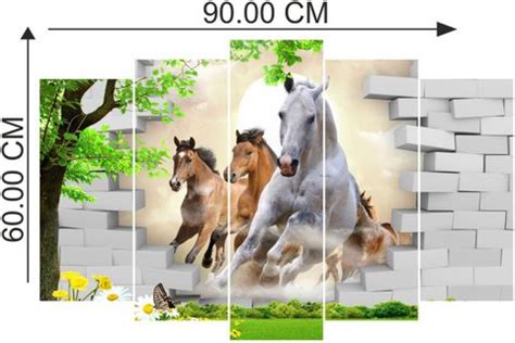 skgraphics 60 cm Horse running through the wall wall sticker Self ...
