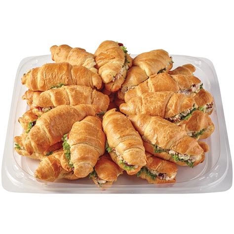 H-E-B Deli Party Tray - Cranberry Pecan Turkey Salad Croissant ...