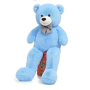 Buy ToYBULK® 4 Feet SkyBlue Teddy Bear – Ultra-Soft Fluffy Stuffed Toy ...