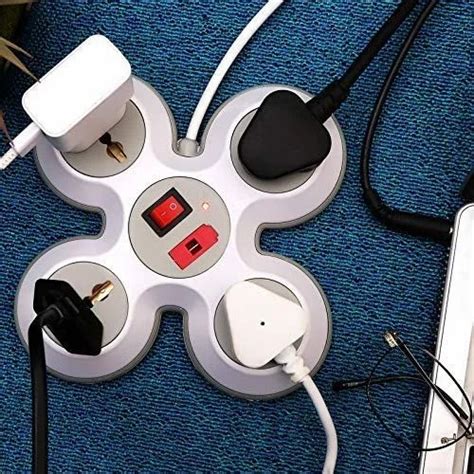Power Strip & Extension Board Material - 4 Socket 4 Switch Extension ...