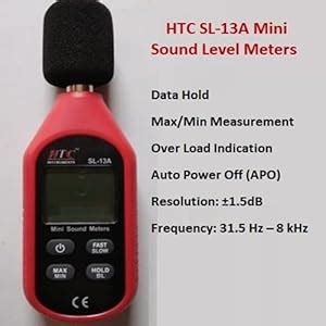 NAAFIE HTC Mini Sound Level Meter 30-130 Db SL-13A : Amazon.in ...