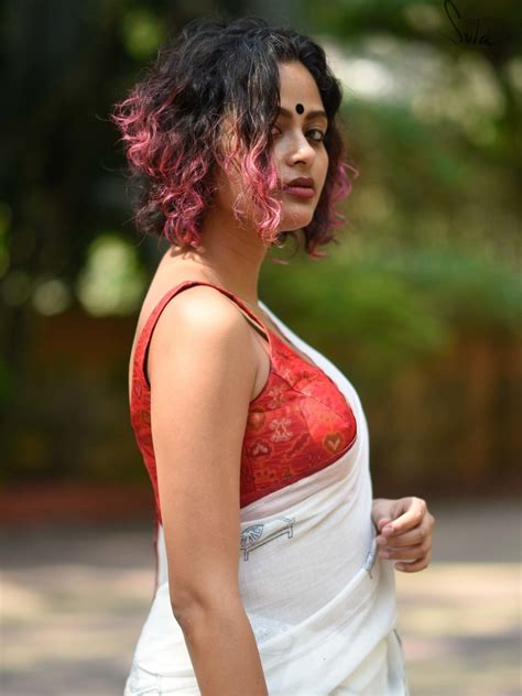 Silk U Neck Sleeveless Blouse With In Red|Rang De Laal|Suta