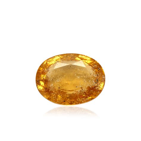 Certified Hessonite (Gomed) 7.09 Cts (7.79 Ratti) Sri Lanka (Ceylon) U ...