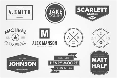 Personal Logos Bundle for Professional Identity