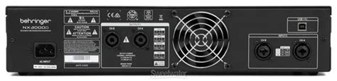 Behringer NX3000D Ultra-Light 3000w Class-D Power Amplifier with DSP a ...